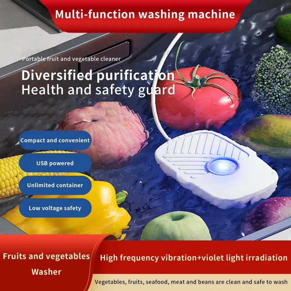 Portable Fruit Vegetable Washer Cleaning Machine for kitchen