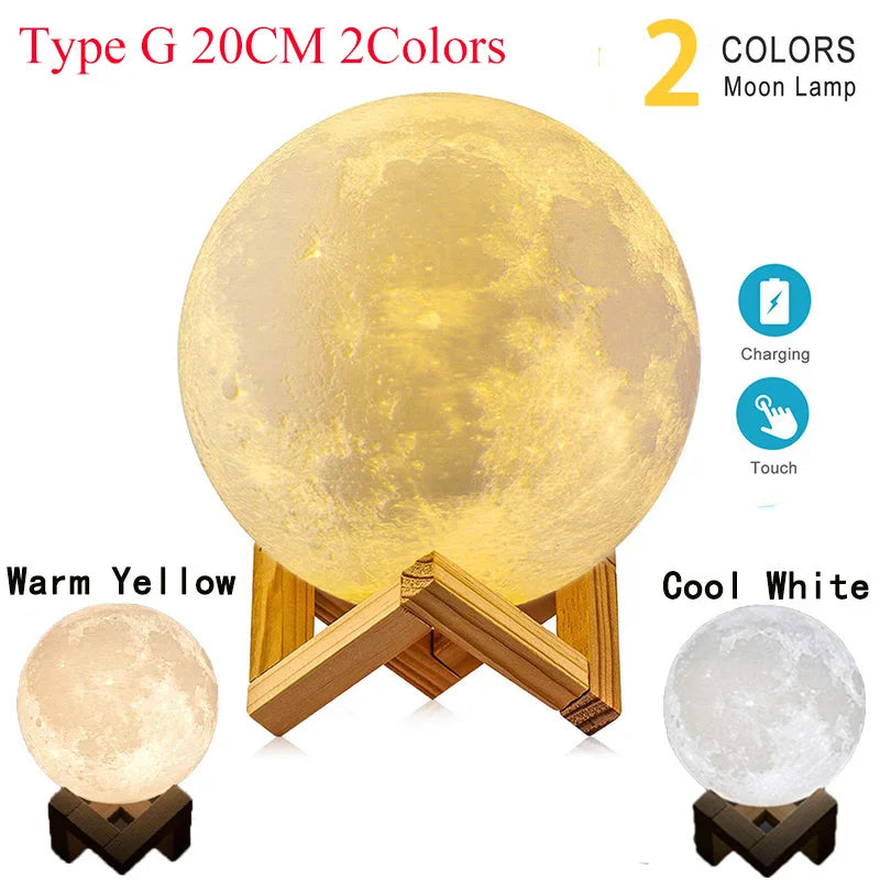 ZK30 Levitating Moon Lamp Night Light Floating 3D