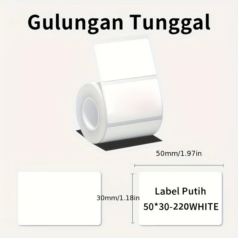 P50 Mini Label Machine Portable Wireless Thermal Label Printer, 12-50mm Width