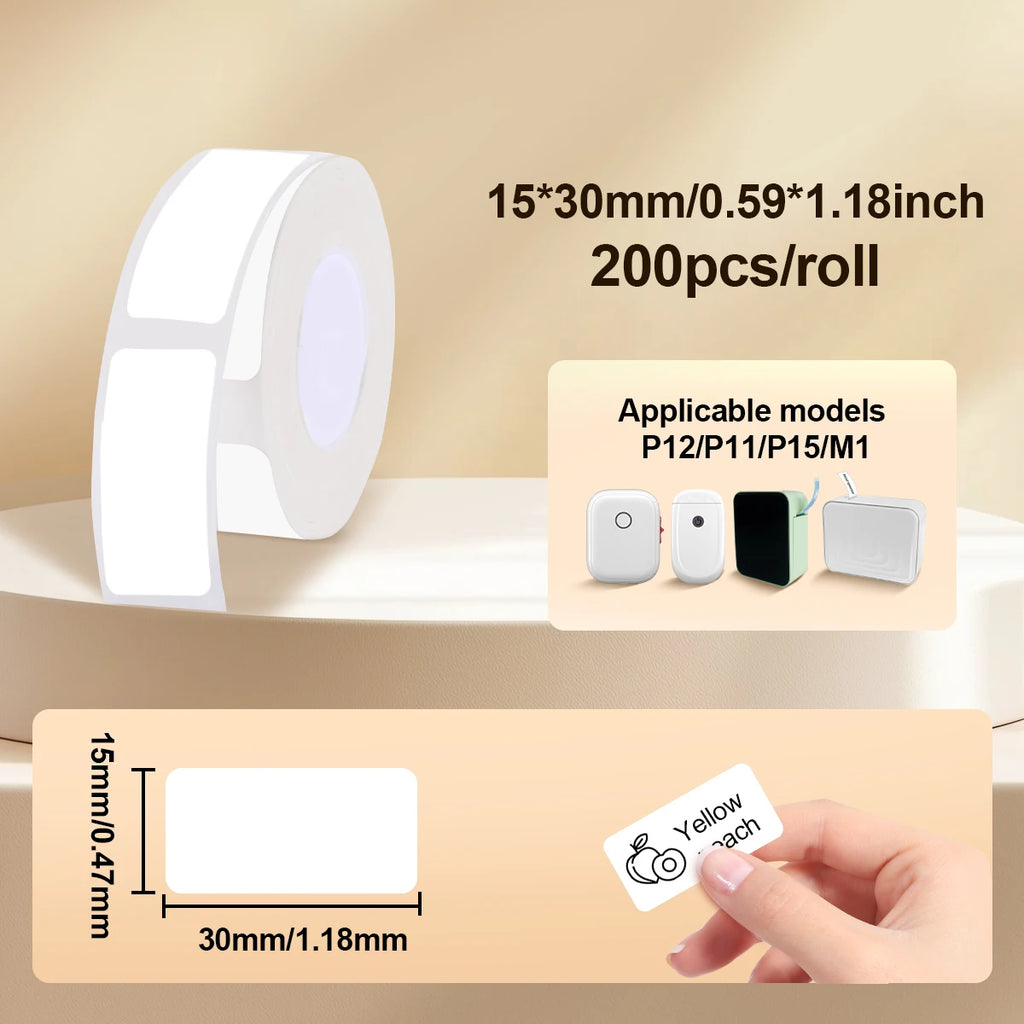 P50 Mini Label Machine Portable Wireless Thermal Label Printer, 12-50mm Width