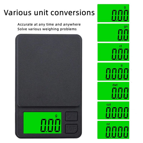 100/500/1kg 0.01g mini digital scale high precision electronic pocket scale jewelry weight kitchen portable electronic scale