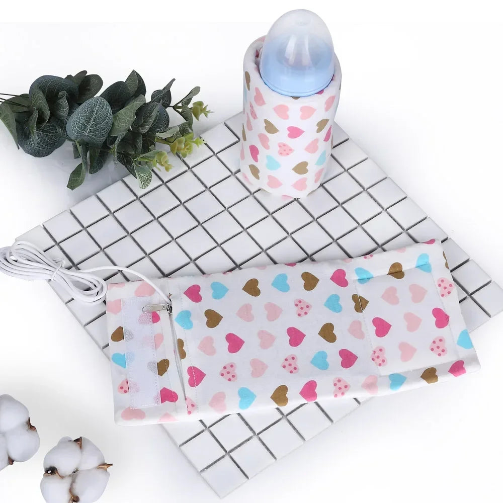 USB Baby Bottle Warmer Portable Travel Infant Baby Feeding Bottle Heated Cover