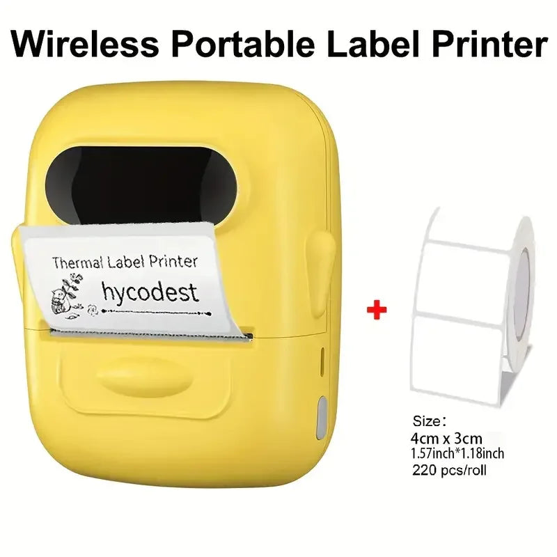 P50 Mini Label Machine Portable Wireless Thermal Label Printer, 12-50mm Width
