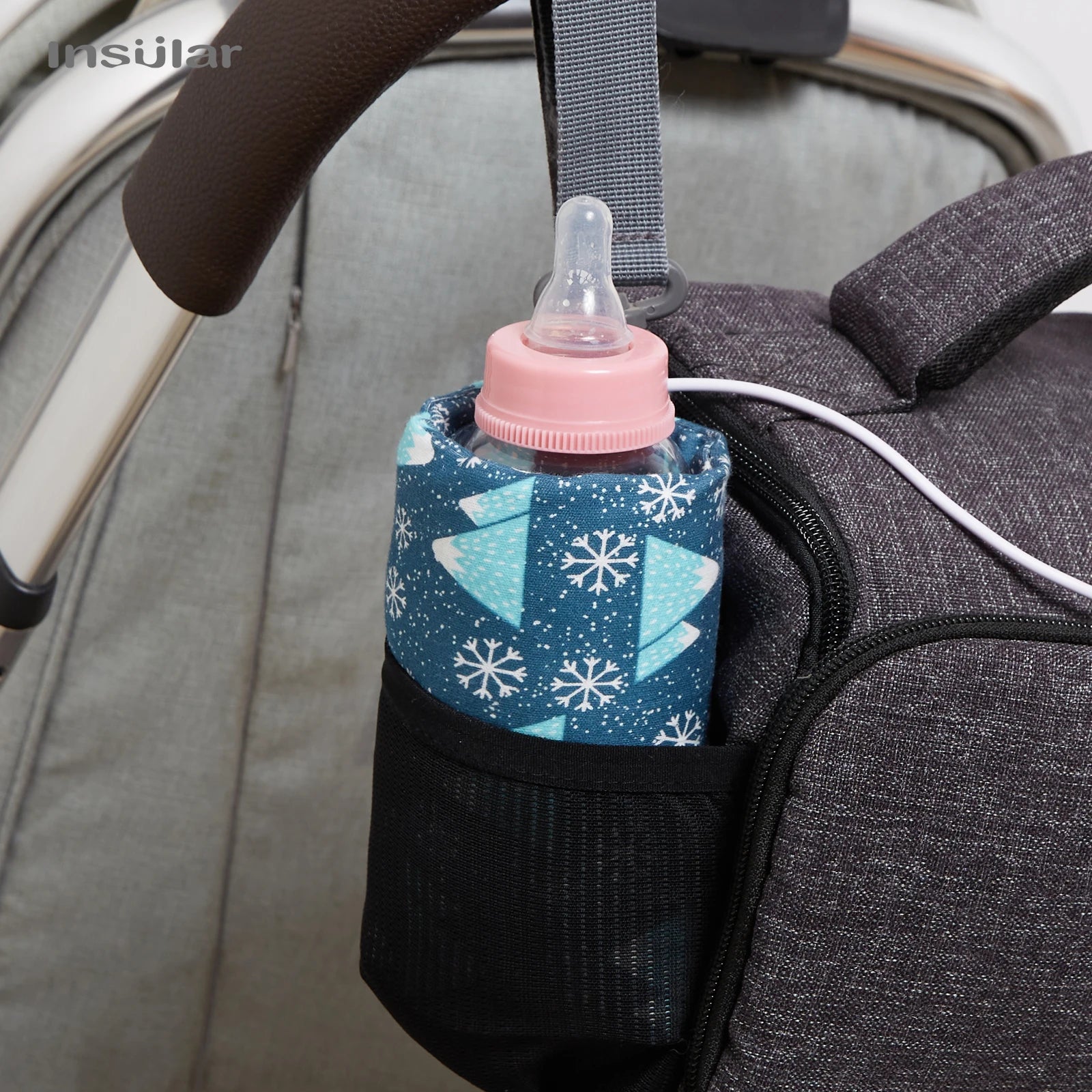 USB Baby Bottle Warmer Portable Travel Infant Baby Feeding Bottle Heated Cover