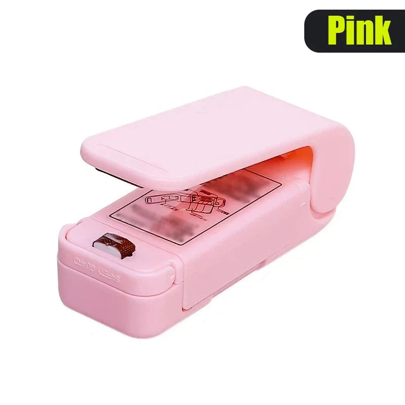 Mini Heat Bag Packaging Sealer Portable Plastic Bag Clip Sealing Machine Food Storage Seal Snack Sealing Kitchen Gadgets