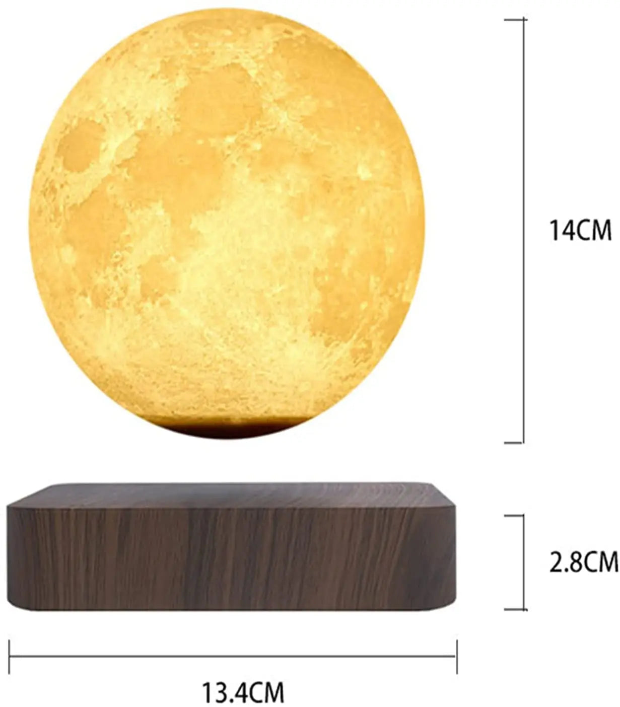 ZK30 Levitating Moon Lamp Night Light Floating 3D
