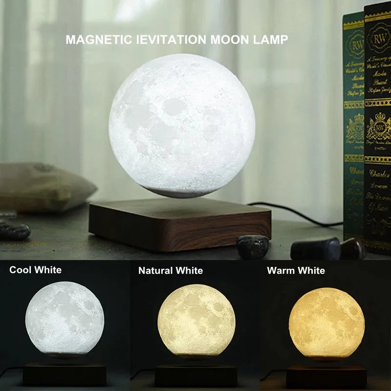 ZK30 Levitating Moon Lamp Night Light Floating 3D