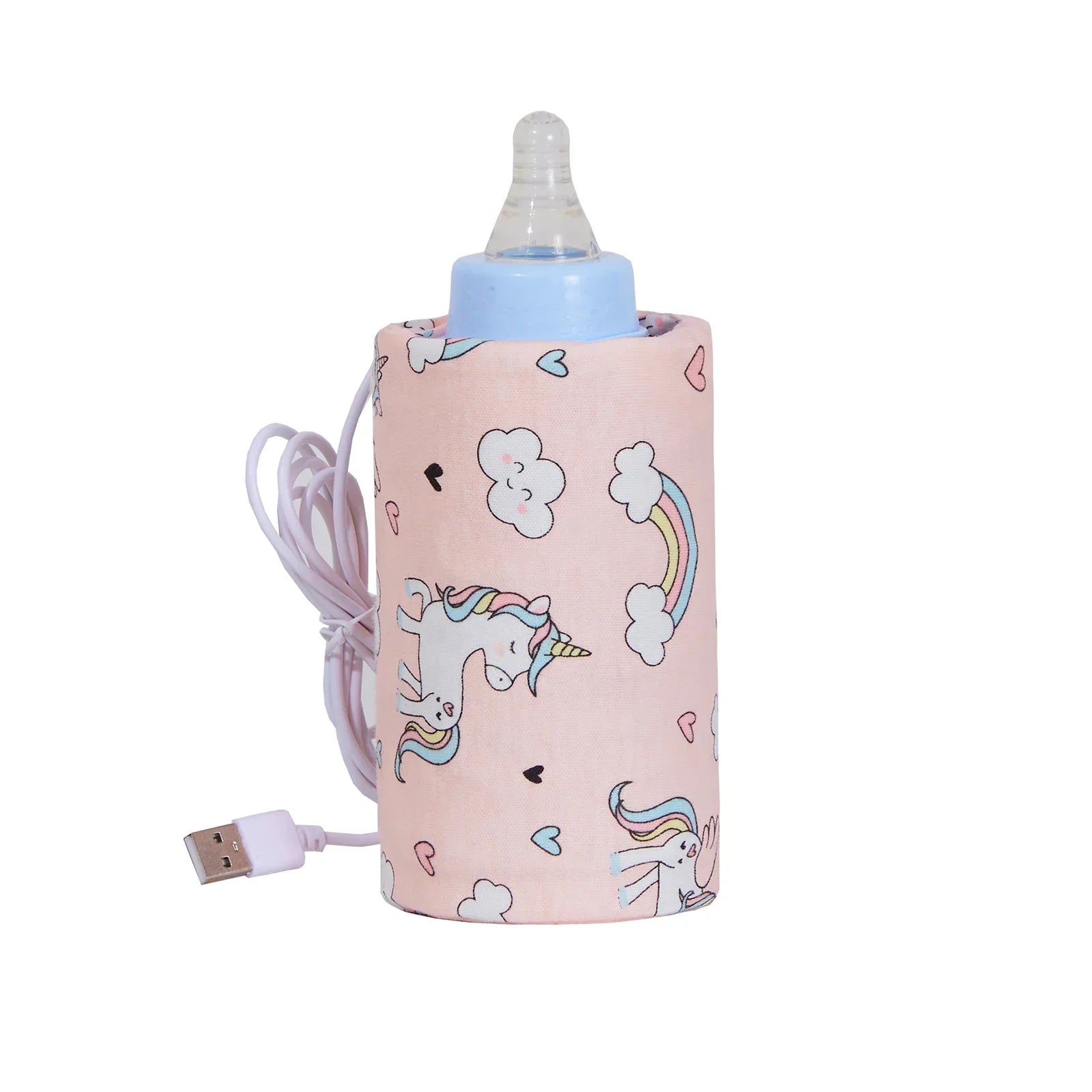 USB Baby Bottle Warmer Portable Travel Infant Baby Feeding Bottle Heated Cover