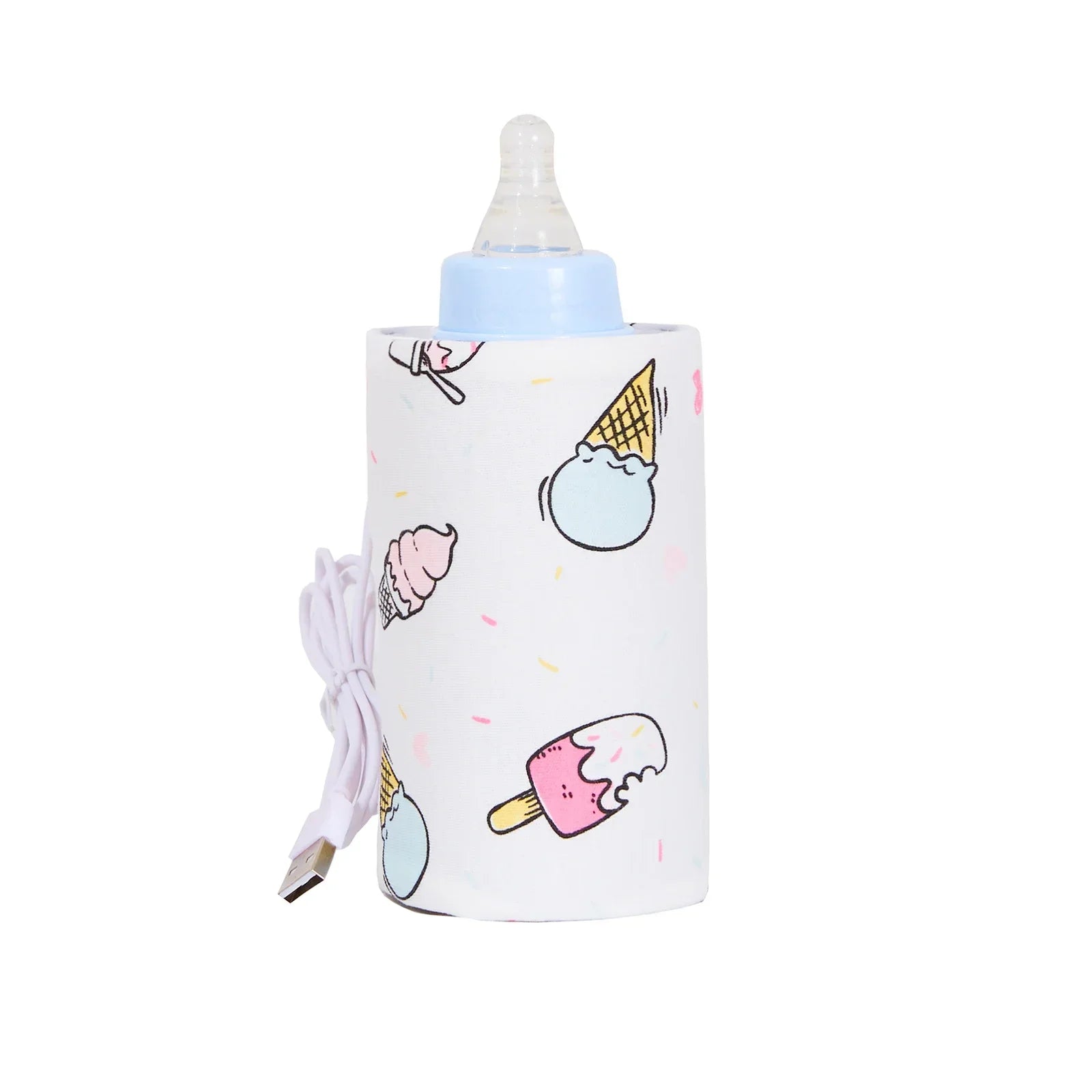 USB Baby Bottle Warmer Portable Travel Infant Baby Feeding Bottle Heated Cover